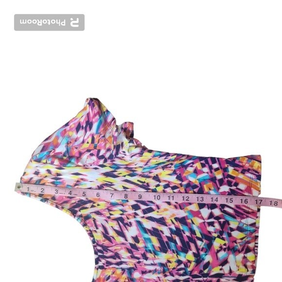 DECREE COLORFUL PINK CROPPED TEE - XL - Picture 7 of 8